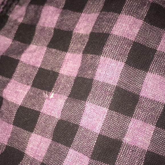 Nollie Long sleeve black & purple plaid - Picture 5 of 8